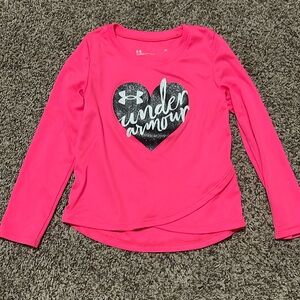 Pink Long sleeve Under Armour shirt